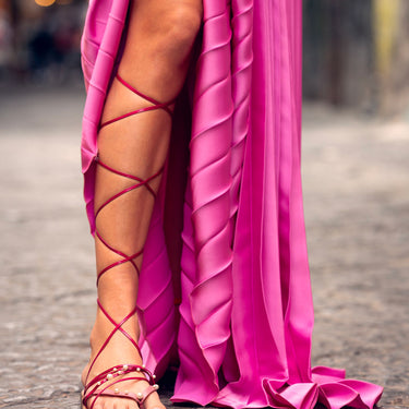 SANTA MARIA FUCSIA CON PERLE